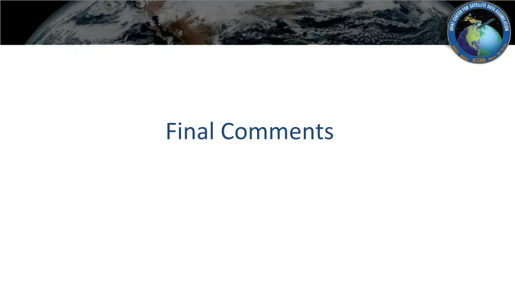 final comments