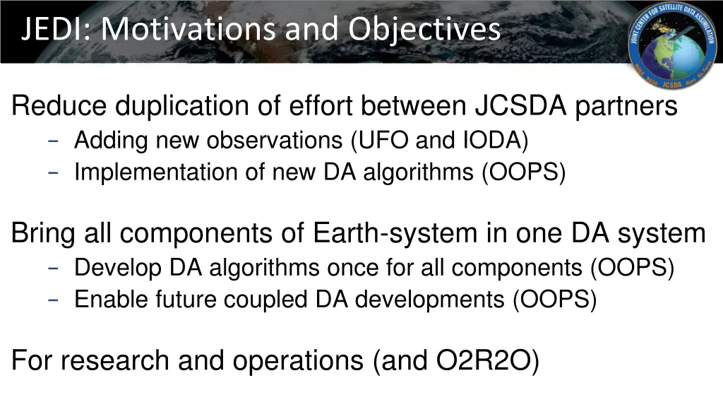 jedi motivations and objectives