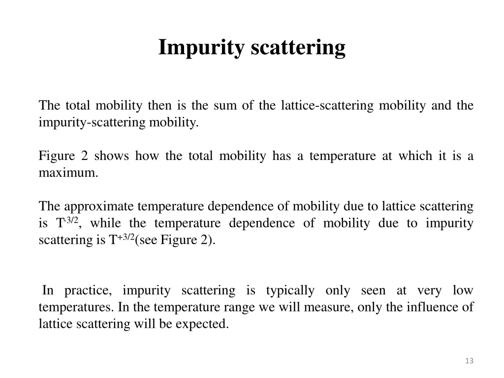 impurity scattering 3