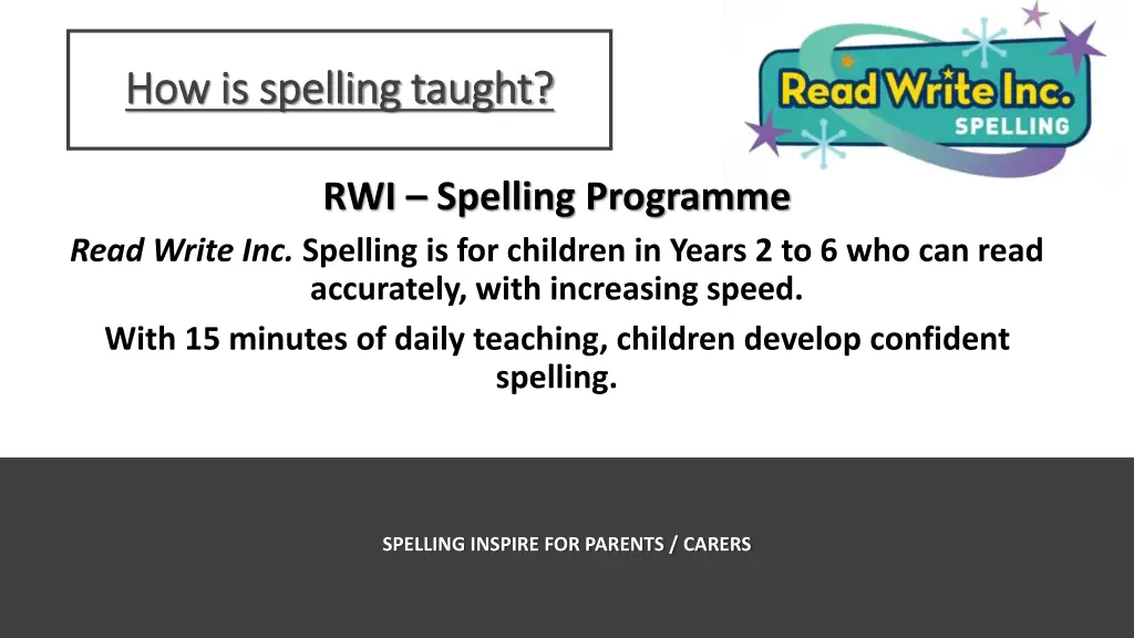 how is spelling taught how is spelling taught