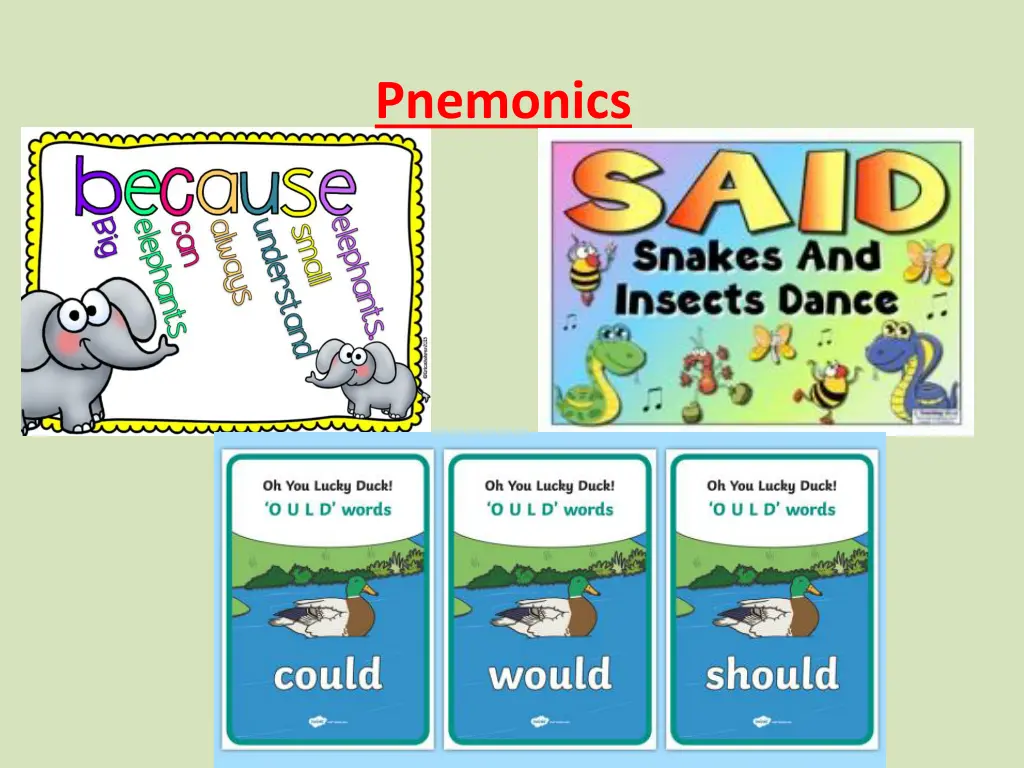 pnemonics