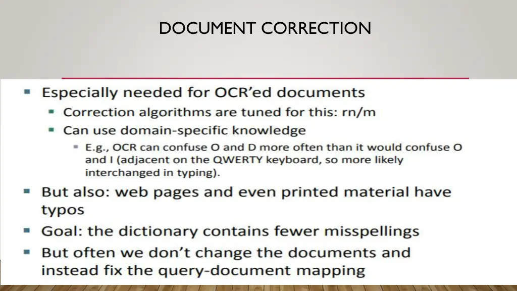 document correction