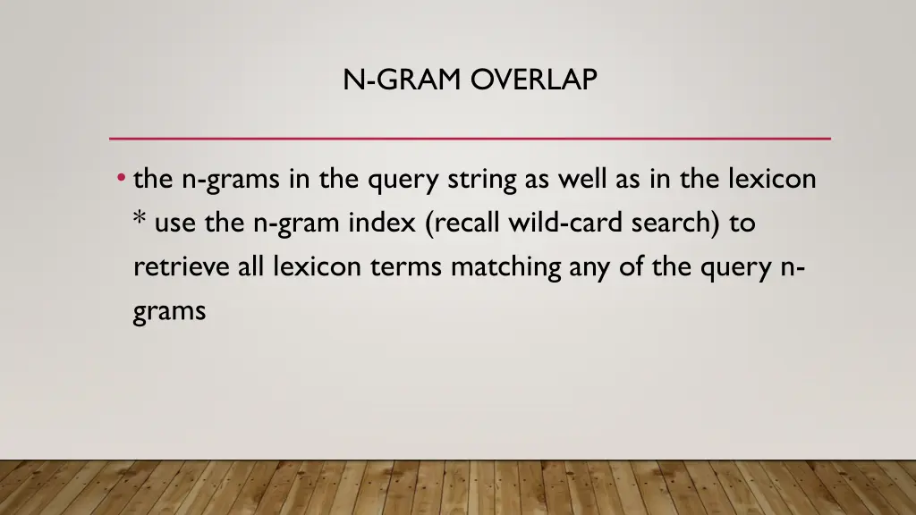 n gram overlap