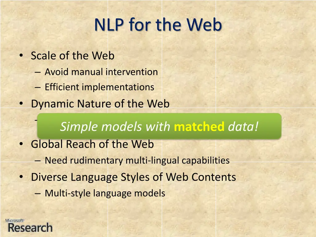 nlp for the web