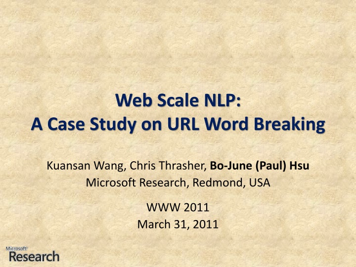 web scale nlp