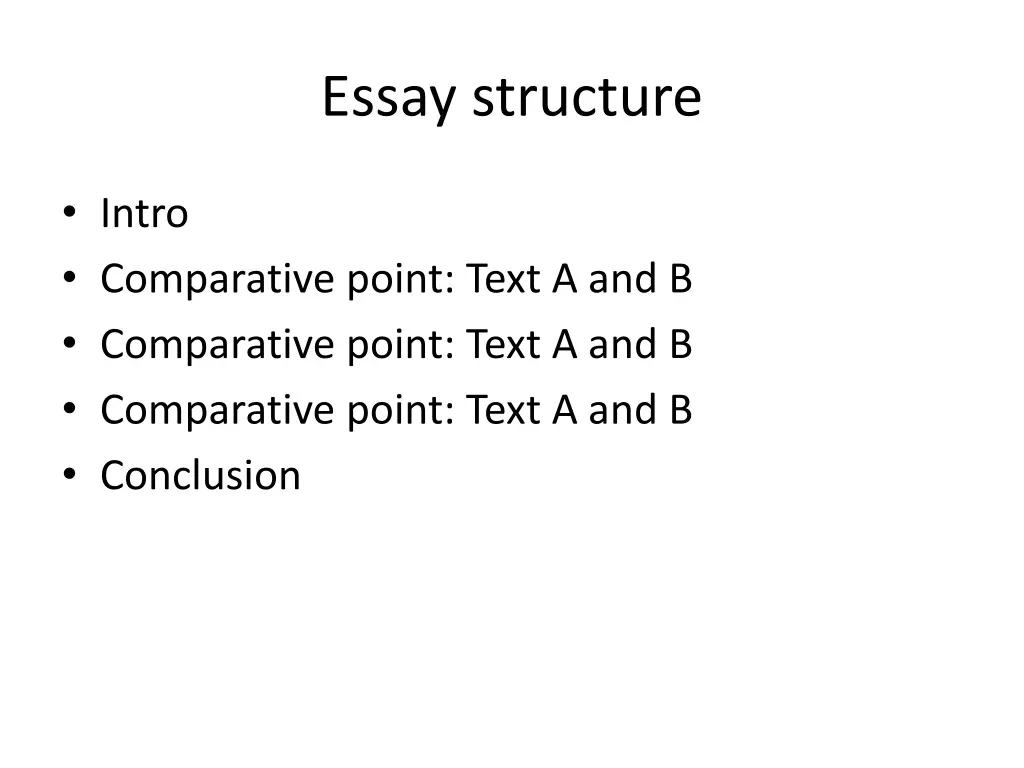 essay structure