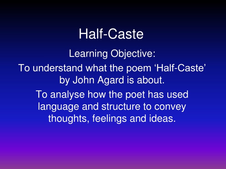 half caste