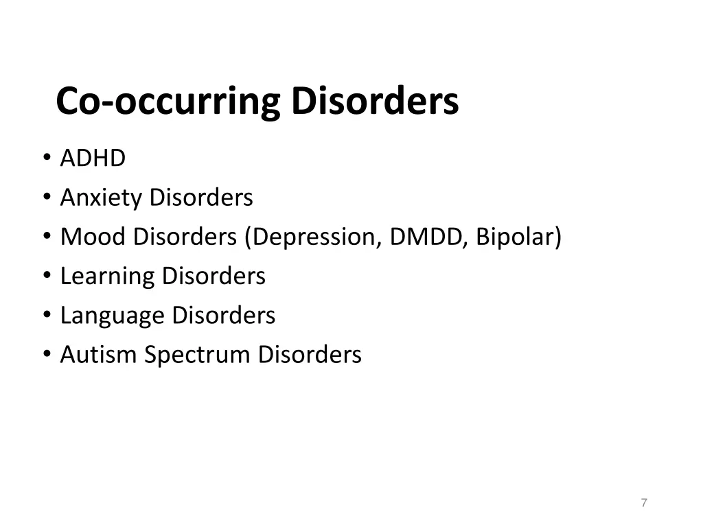 co occurring disorders