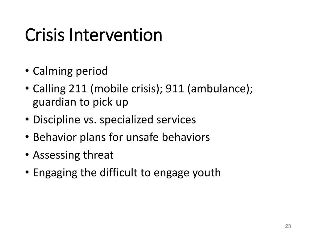 crisis intervention crisis intervention