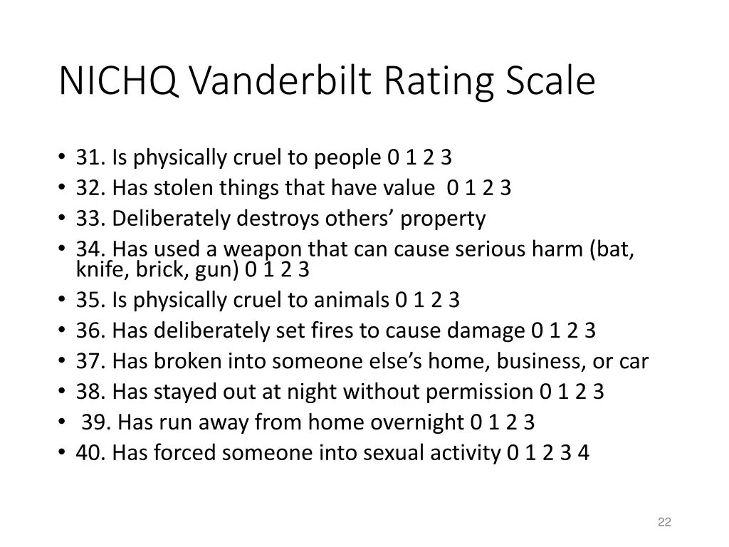 nichq vanderbilt rating scale 1