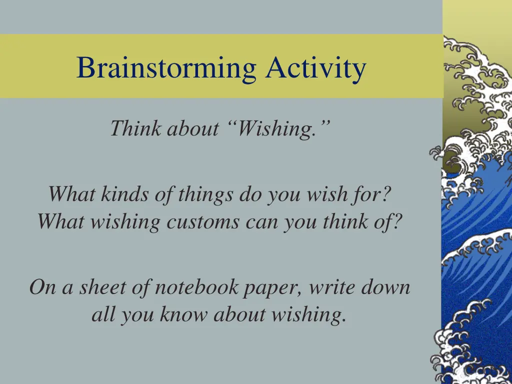 brainstorming activity