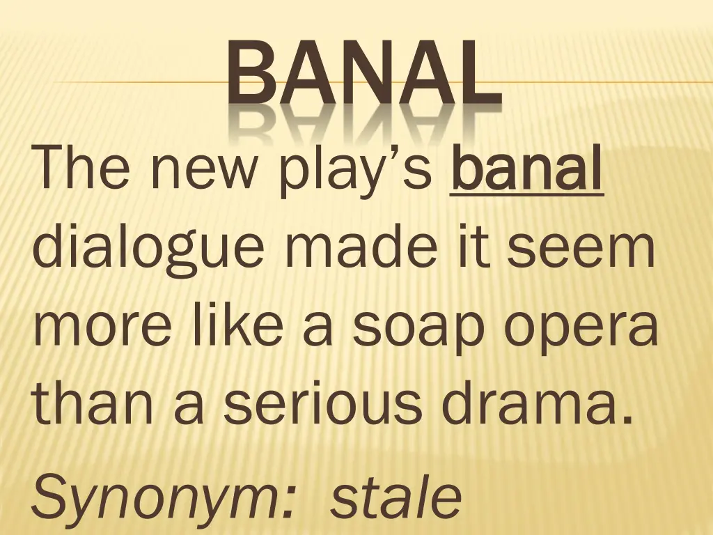 banal