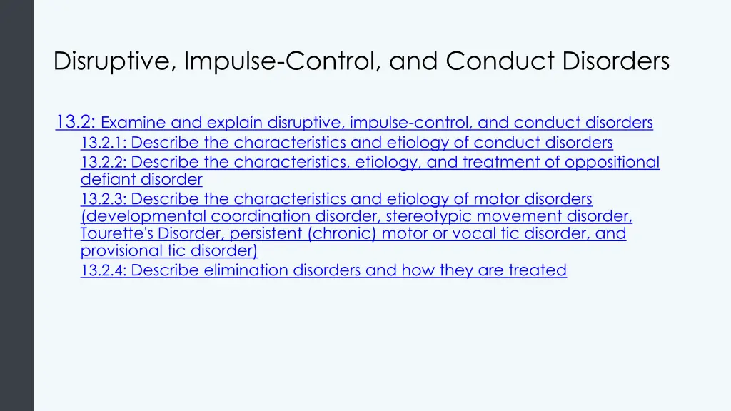 disruptive impulse control and conduct disorders 1