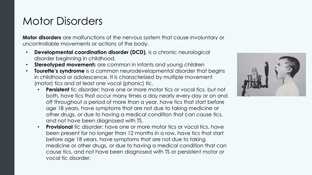 motor disorders