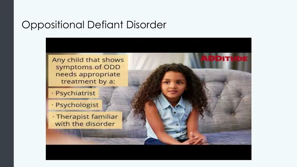 oppositional defiant disorder