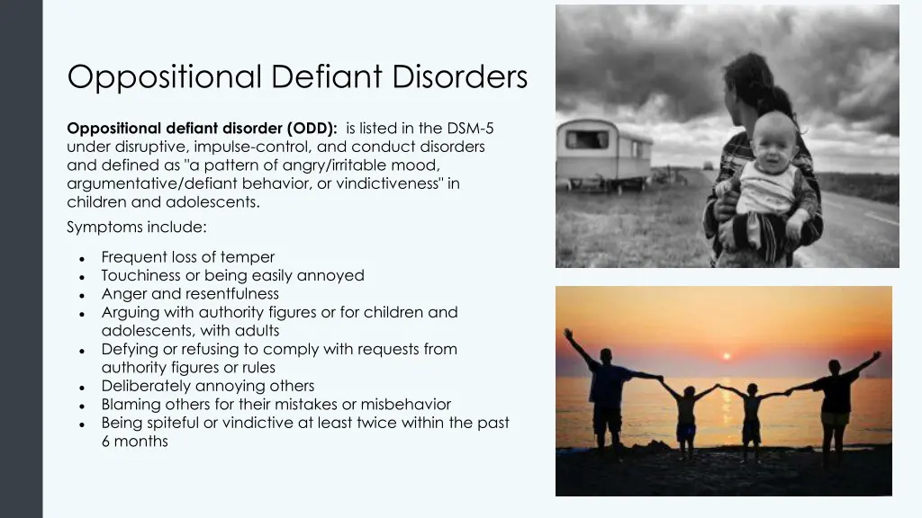 oppositional defiant disorders