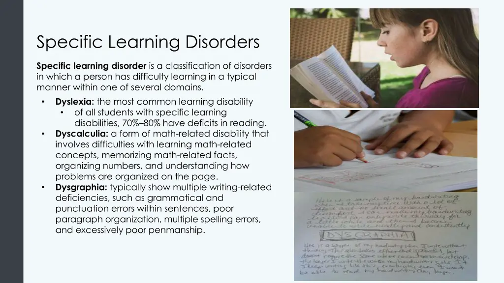 specific learning disorders