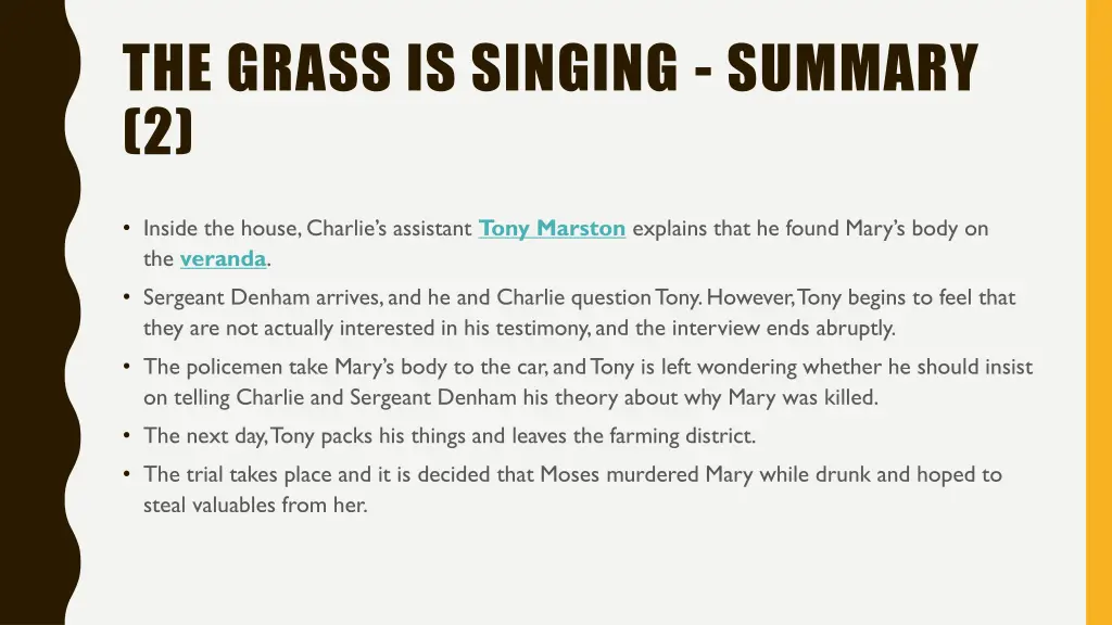 the grass is singing summary 2