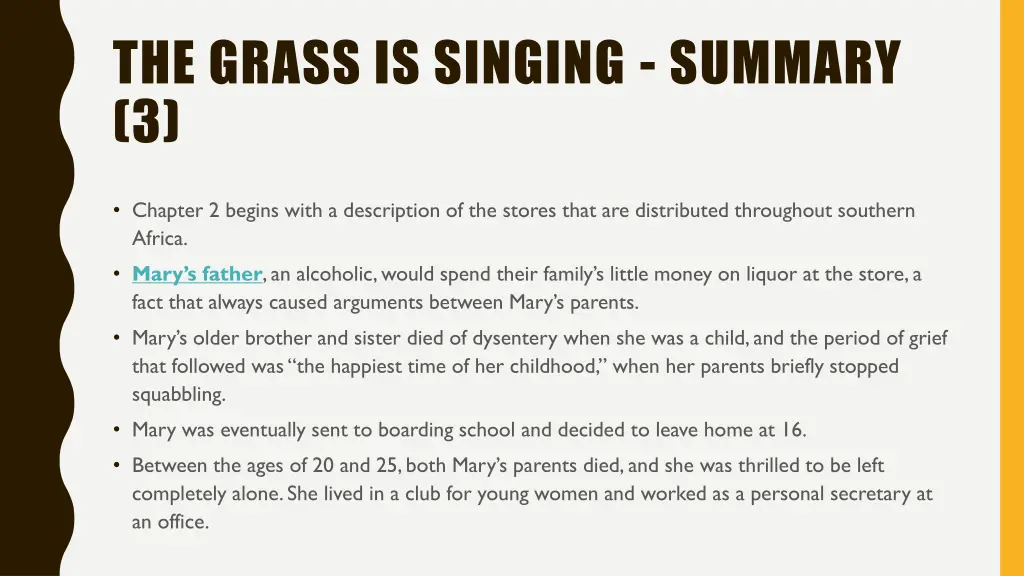 the grass is singing summary 3