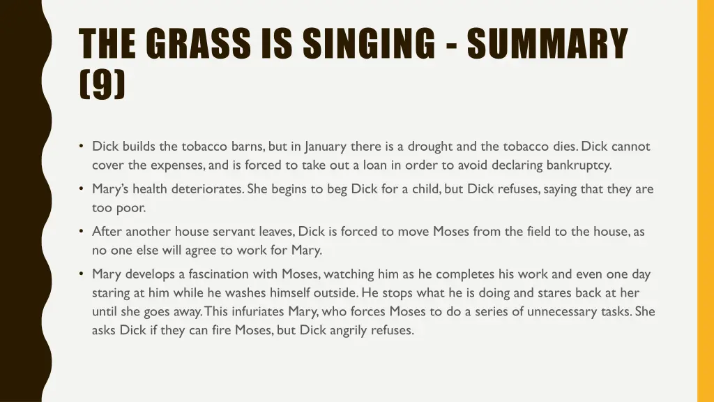 the grass is singing summary 9