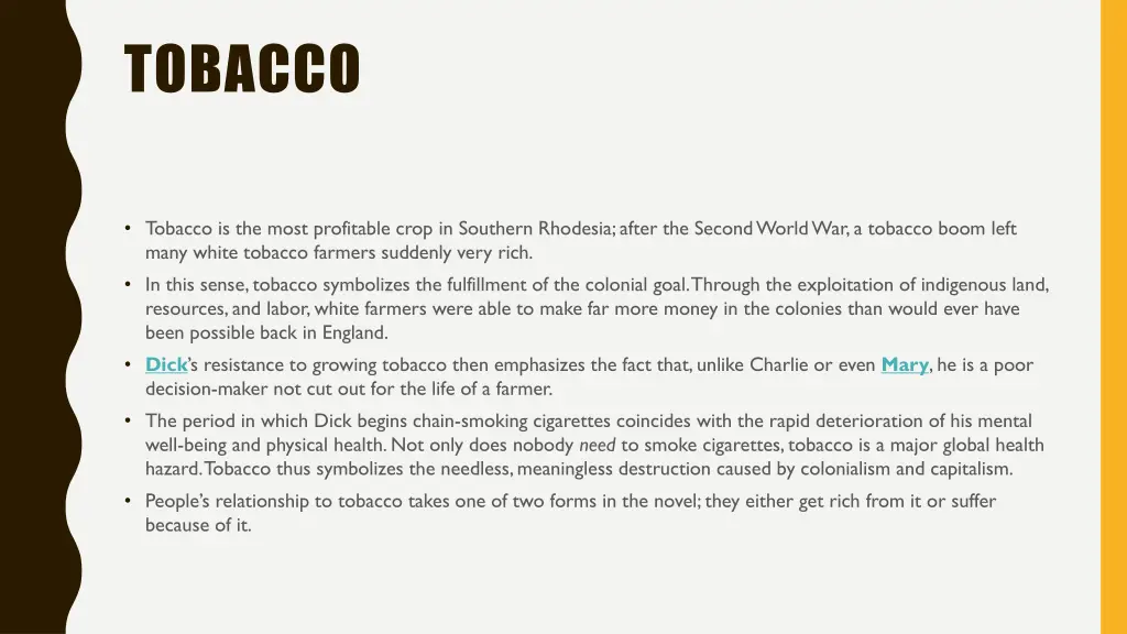 tobacco