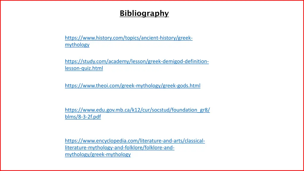 bibliography