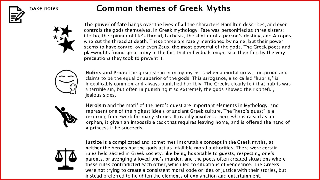 common themes of greek myths