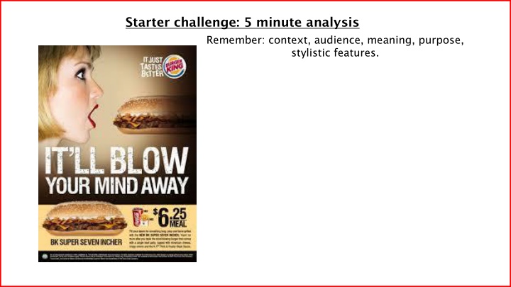 starter challenge 5 minute analysis remember