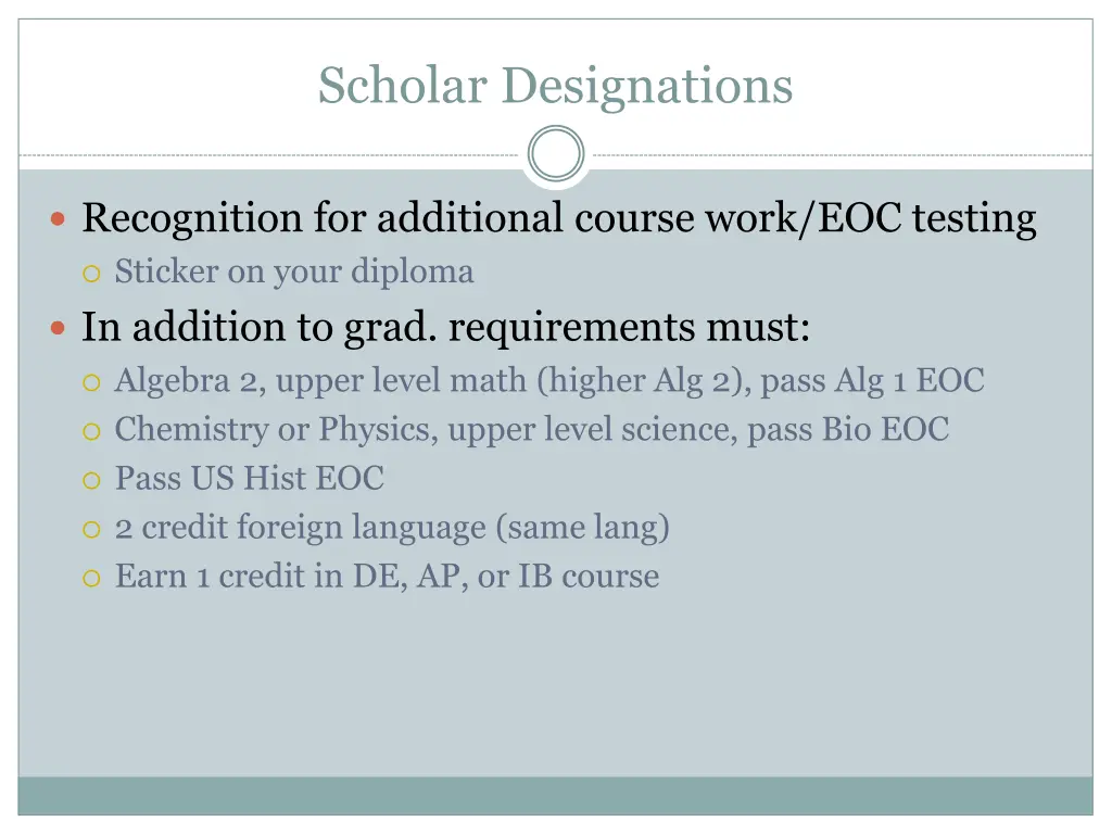 scholar designations