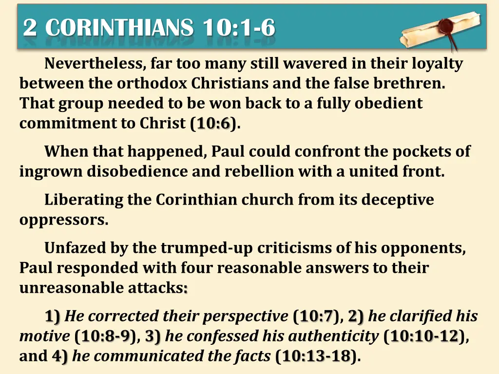 2 corinthians 10 1 6 7