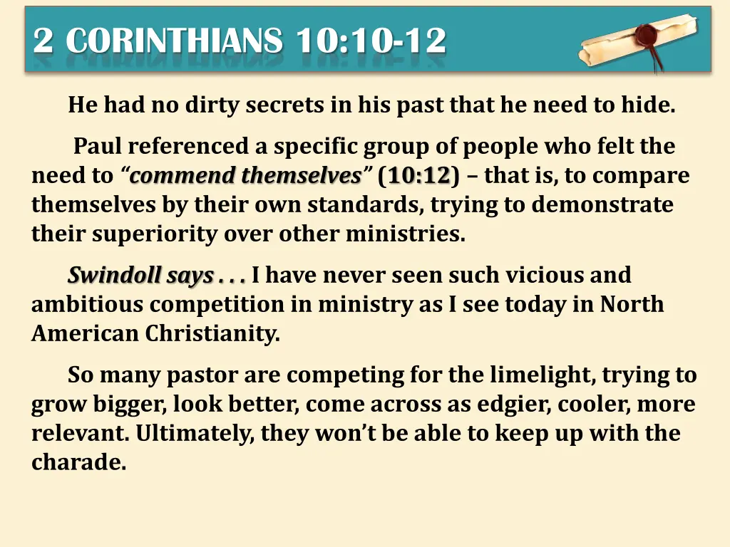 2 corinthians 10 10 12 2