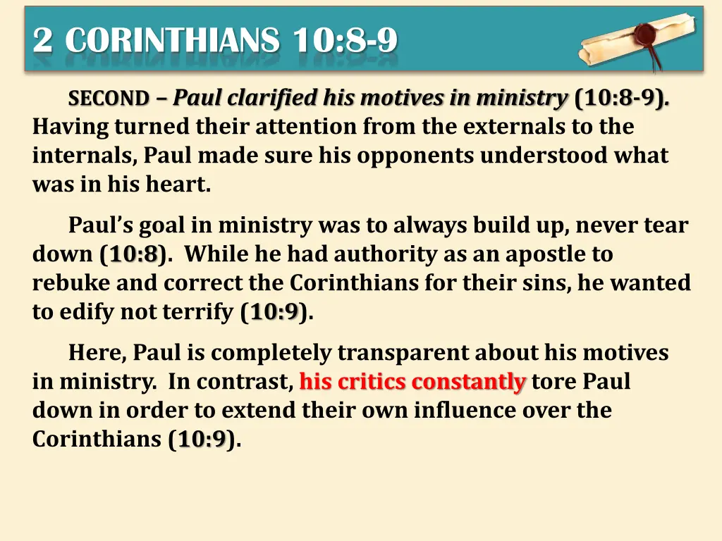 2 corinthians 10 8 9 1