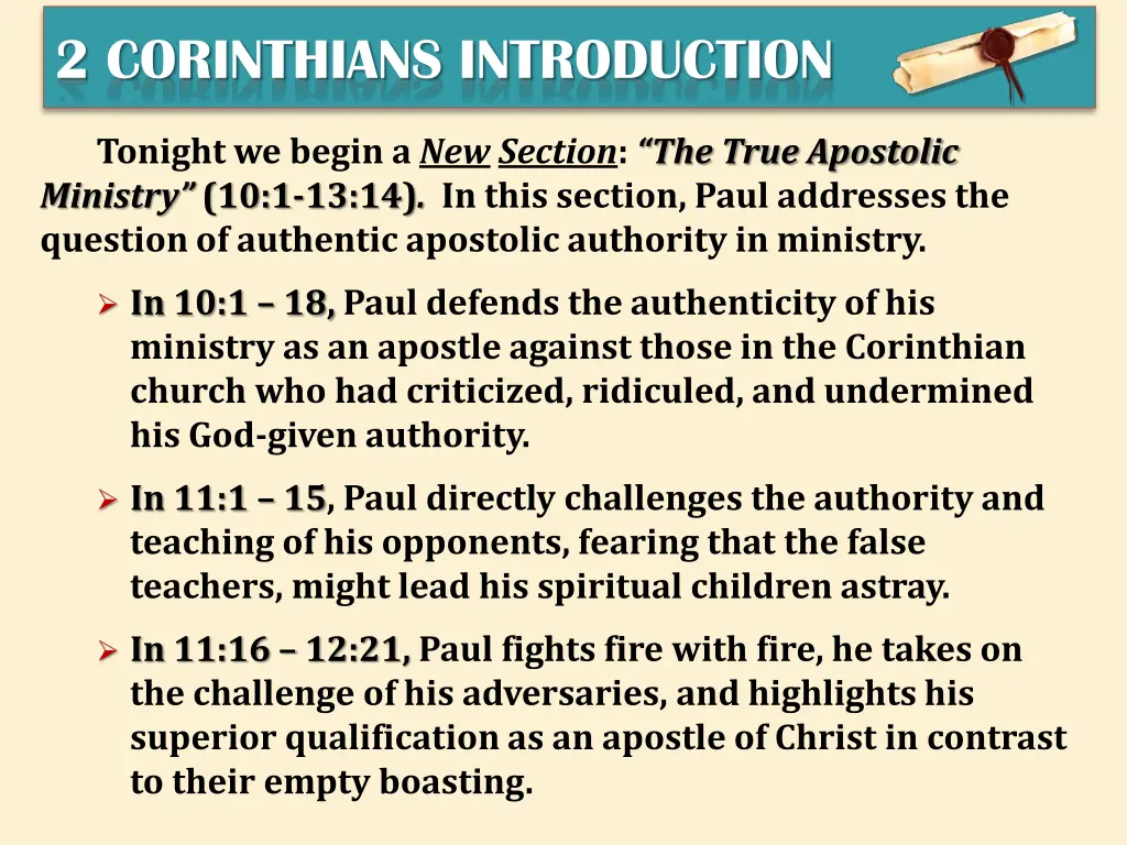 2 corinthians introduction 1