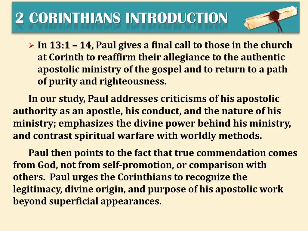 2 corinthians introduction 2