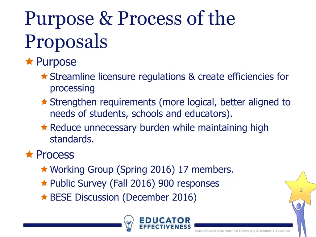 purpose process of the proposals purpose