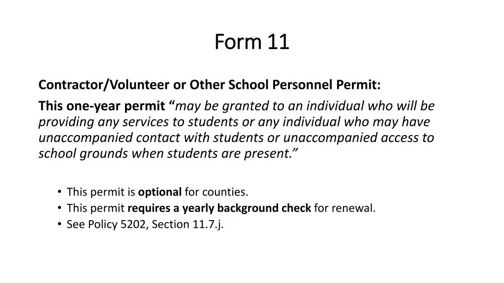 form 11 form 11