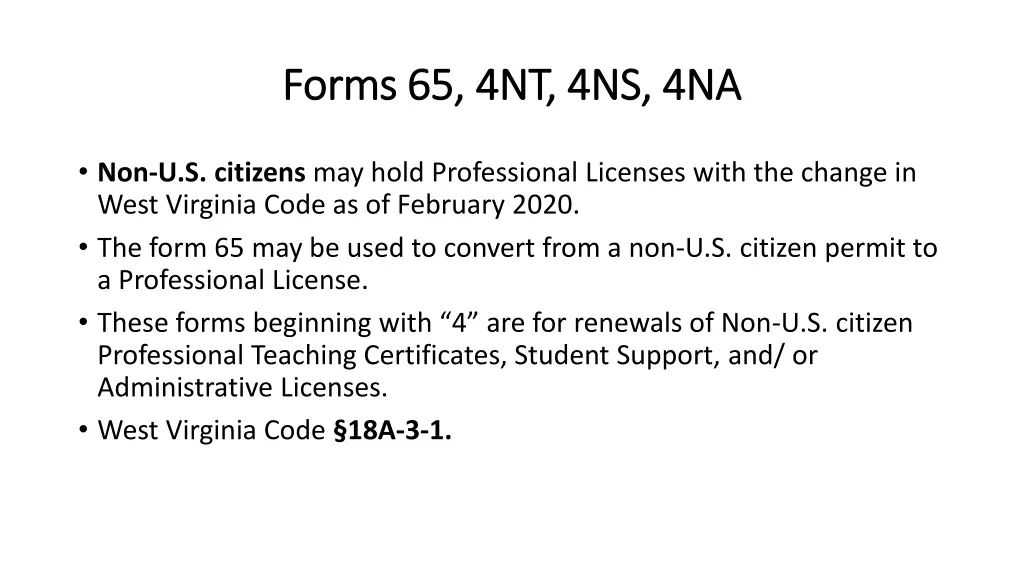 forms 65 4nt 4ns 4na forms 65 4nt 4ns 4na