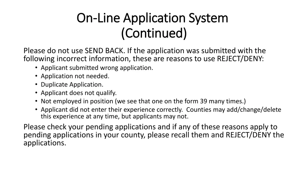 on on line application system line application 1