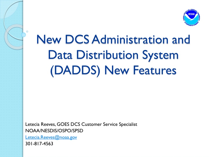 new dcs administration and data distribution