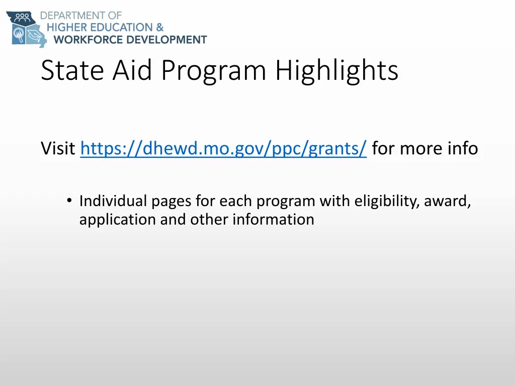 state aid program highlights 5