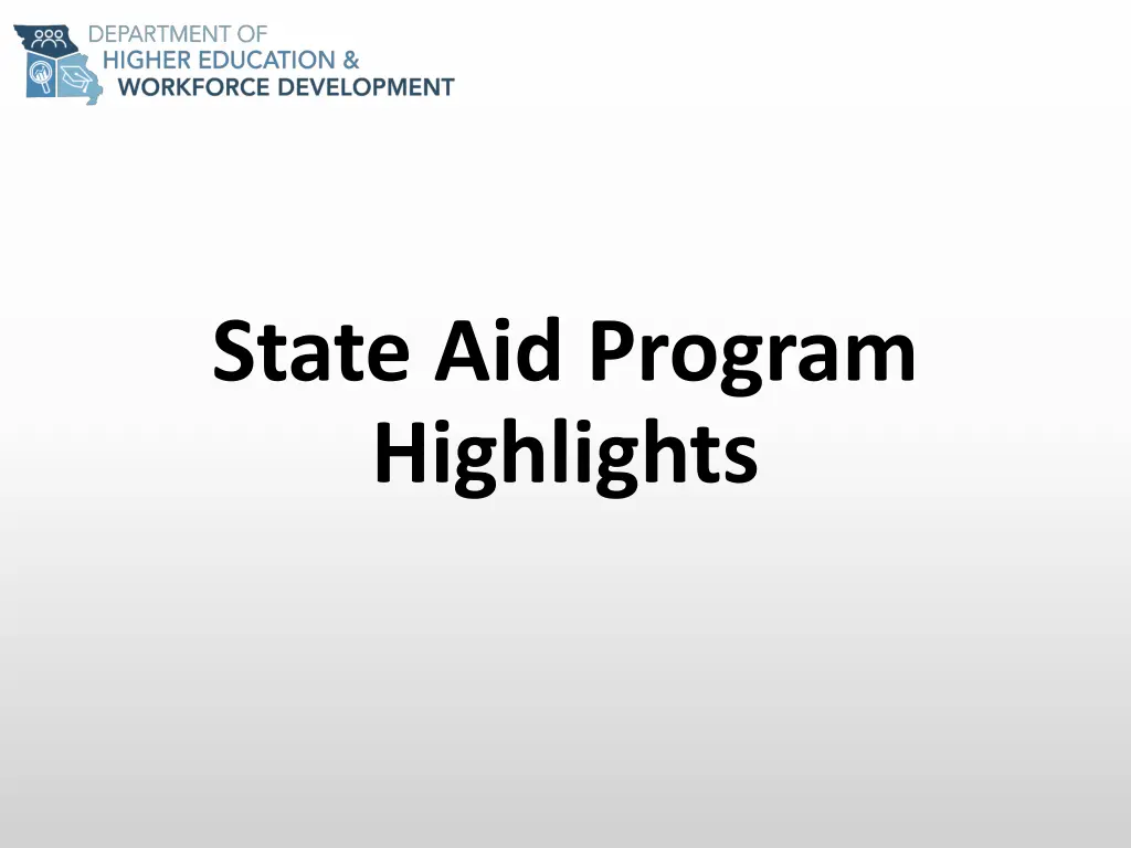 state aid program highlights