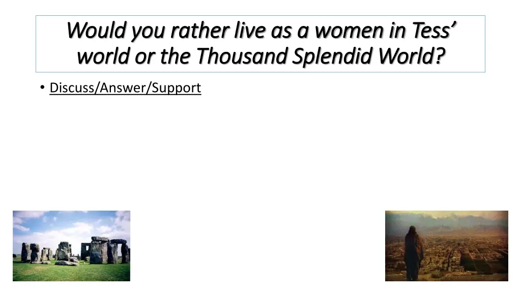 would you rather live as a women in would