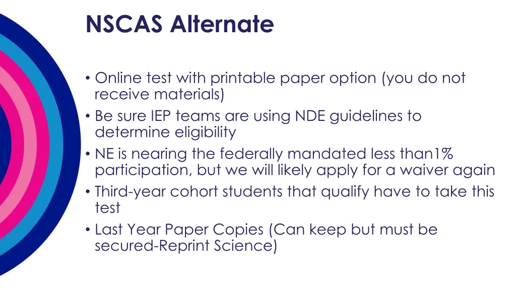 nscas alternate