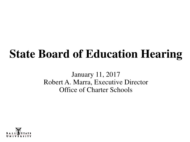 state board of education hearing