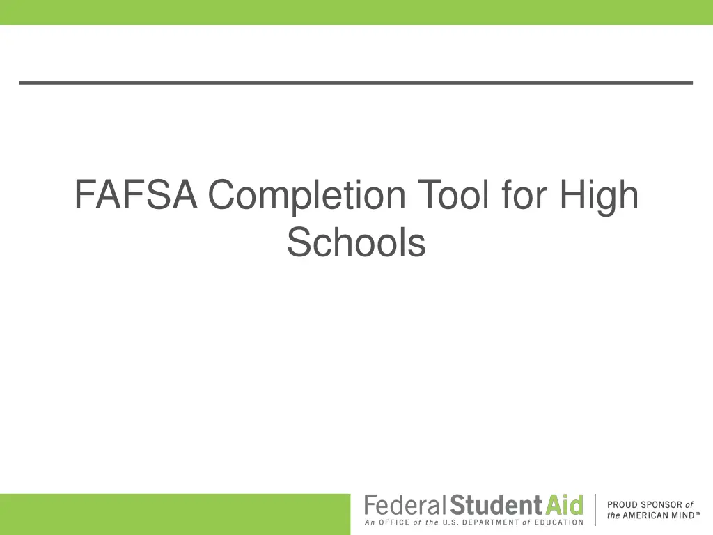 fafsa completion tool for high schools