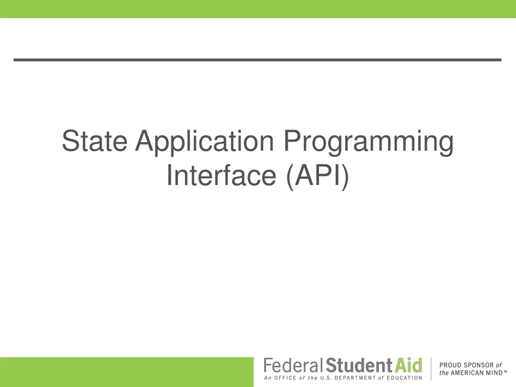 state application programming interface api