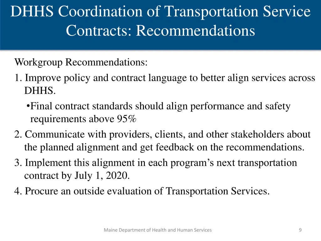 dhhs coordination of transportation service 7