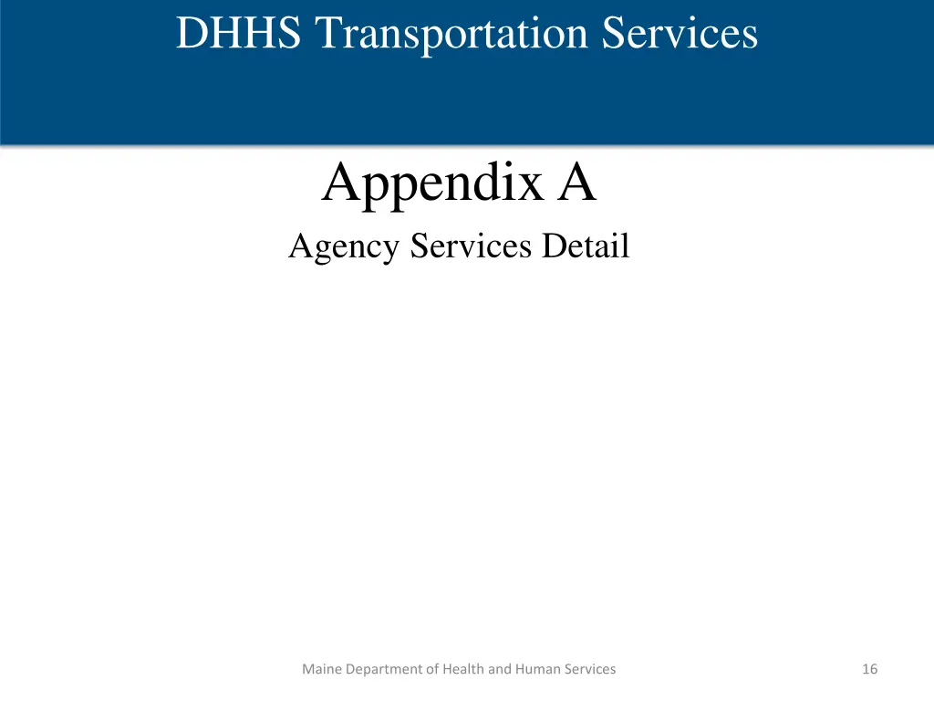 dhhs transportation services