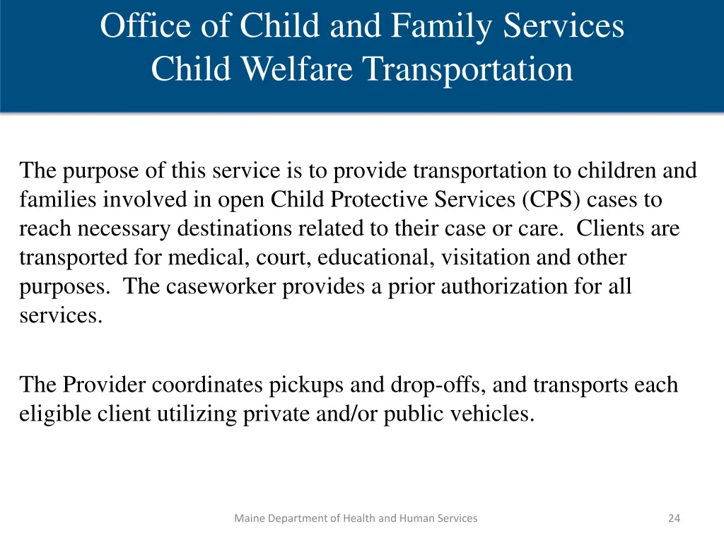 office of child and family services child welfare