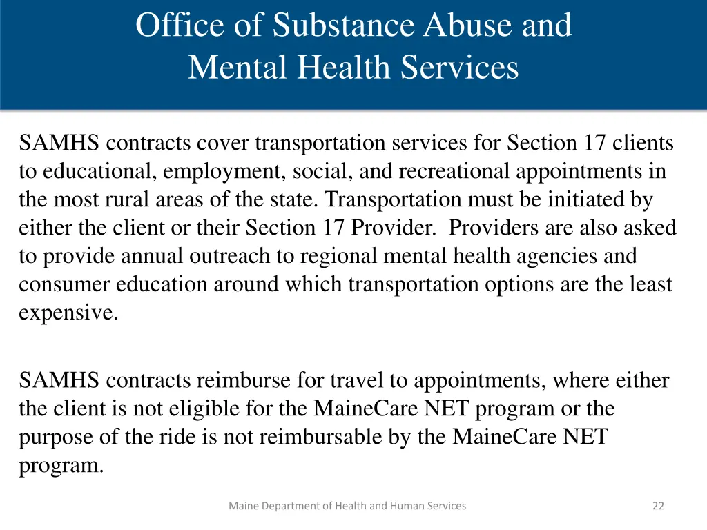 office of substance abuse and mental health